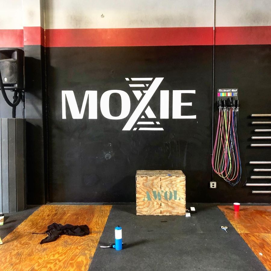 Wall graphics in a fitness gym in the Bay Area